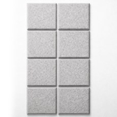아띠꼴로 12개1세트 접착식 방음재 현관문 벽 흡음재 소음방지, 12개, 미스트그레이