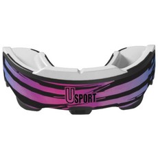 U Sport 高保護性運動牙套 護齒套 SIRIUS 拳擊格鬥武術專業護齒, 黑/橘/灰-美國旗, 1個