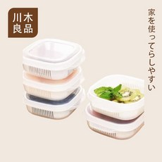川木良品 日本製 冷凍飯盒 微波保鮮盒 白飯分裝盒 340ml 電熱飯盒 雙層瀝水 加熱便當盒 150g 米飯盒, 1個, 冷凍飯盒 340ml, N/A