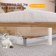 [대욱] 재단 가능 침대 소파 밑 틈새 차단판 고양이 침입 먼지 차단, 1개, 투명(60cm*3m)