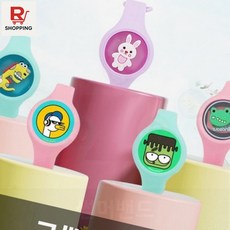 모기퇴치 LED팔찌 썸머밴드 야외 캠핑 벌레 기피제, 썸머밴드D-개구리