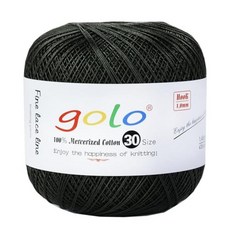 Golo 크로셰 실 크로셰 실 핸드 니트 태팅 실 201, 233-다크 그린