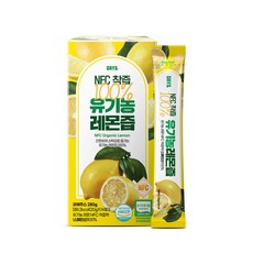 데이앤 NFC 착즙 100% 유기농 레몬즙 스틱 14포, 20g, 1개