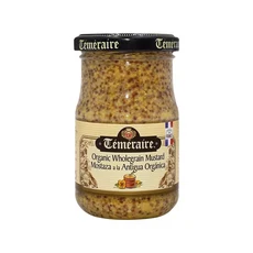 테메레 오가닉 홀그레인 머스타드 200g/샌드위치/드레싱/파스타/소스/스테이크/양념/식당/겨자씨/샐러드, 200g, 1세트