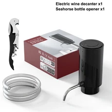 충전식 전기 와인 통풍기 디스펜서 자동 와인 디캔터 지능형 전기 와인 디스펜서 파티 주방 도구 선물, 02 2pc B