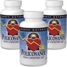 SOURCE NATURALS 甘蔗原素&輔酶Q10錠, 120顆, 3罐