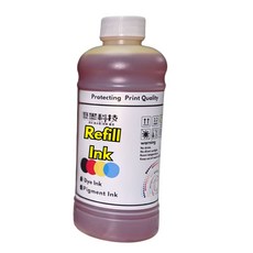 優墨科技 Refill Ink 填充墨水 保護列印品質, 黃 500ml 通用款, 1個