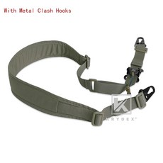 KRYDEX 전술 슬링 모듈러 건 스트랩 Slingster 이동식 2 포인트1 포인트 2.25 패딩 슬링 슈팅 사냥 액세서리, [07] BK with HOOK