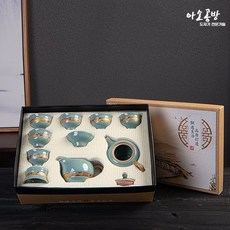 아소공방 경덕진 청자 아이스브릭 다기세트, 5세트