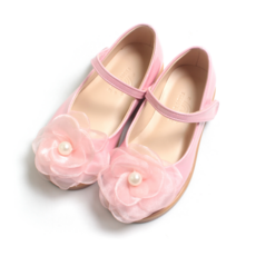 FROMBEBE 프롬베베 여아용 리아 진주 플라워 드레스 구두