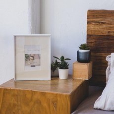 알루미늄 합금 사진 메탈 프레임 맞춤 제작 가능, A5 14.8 x 21cm 장식 걸이, 화이트