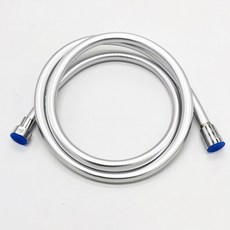 PVC 두꺼운 샤워 호스 범용 내압 샤워 파이프 감김 방지 내폭발, 샤워호스, 은색, 2m