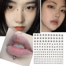 피어싱 스티커 귀찌 배꼽 페이크 가짜 붙이는 코꾸 귀꾸 귀테리어 귀 꾸미기