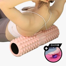 esto sports 필라테스 요가 지압 폼롤러, 블랙, 1개