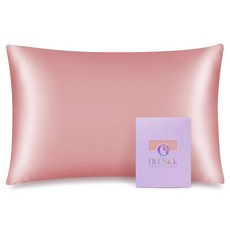 OLESILK 용 100% 멀베리 실크 베개 좋고 야간 지퍼가 아이보리 있는 부드러우며 33 45.7CM(1 커버 (1팩 X 커버 방 숨겨진 수면 여행용 통기성이, 1pc Toddler 13'' x 18'', 코랄 핑크.