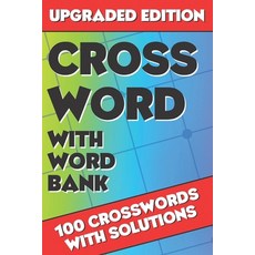 Crossword with Word Bank: Crossword Puzzle Books for Adults Large Print Crosswords Crossword for M... Paperback, Independently Published