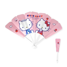 산리오 휴대용 접이식 부채(헬로키티), 헬로키티, 썸머