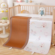 여름용 아이 유아용 아이스 양면 침대용 통풍 냉감 매트, 4 쿨링 아이스 냉감, 90x190cm