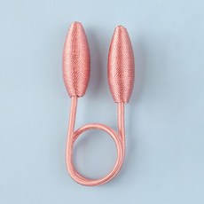 커튼 스트랩 크리에이티브 스트랩 심플 모던 라이트 럭셔리 유럽식 트위스트 음악 스트랩 원터치 핸드메이드, 분홍색 핑크색, 옵션1, 1개
