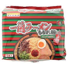 一蘭 袋裝拉麵 捲麵, 5包