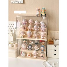[이 구역의 수집왕] 피규어장식장 블라인드박스 수집 계단형 선반, 15. 소형 긴 계단 (크림)