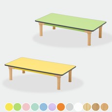 교연교구 유치원 어린이집 키즈 전용 좌식 책상 테이블 [소형] 우레탄 사각 [H240], 비취 소형우레탄240(플라스틱다리)