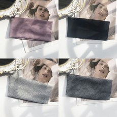 戶外運動髮帶男女通用吸汗頭箍洗臉頭巾, 1個, 運動髮帶【高彈力+不易勒】,運動髮帶【黑色】