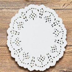 루리노트 케이크종이 꽃모양 도일리 페이퍼