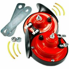 에어혼 화물차 크락션 자동차 바이크 오토바이 수정 1/2Pcs 300 DB 12V 전기 달팽이 공기 시끄러운 트럭 액세서리, 2Pcs rd