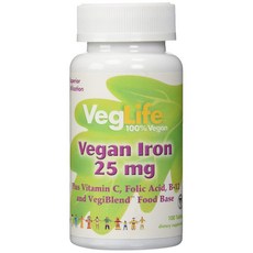 VegLife 鐵劑錠 25mg, 1個, 100 件
