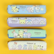 포켓몬스터 미니 사각 봉제 필통 4종 세트, 혼합색상, 1세트