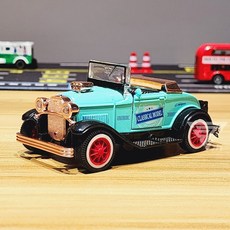 聲光可開門Q版復古合金車 - 警車 金龜車 雙層巴士 復古老爺車 mini cooper模型車 小車, 復古-綠(聲光雙開門, 1個