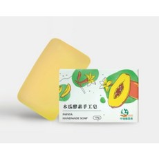 中埔鄉農會 木瓜酵素手工皂 溫和潔淨 保濕滋潤 150g, 1個