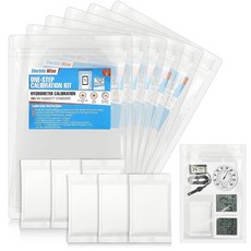 6팩 29.8cm(11.81인치) 원스텝 습도계 보정 키트 75% RH 습도 제어 팩 디지털 및 아날로그 습도계 및 센서용 습도 제어 팩