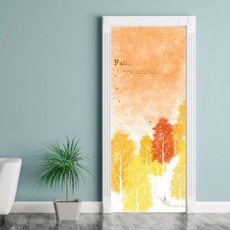 (1+1)현관문 리폼 시트 PP81-386 (작업용 헤라 제공) 욕실 방문 방수 스티커식 인테리어 필름 뮤럴(2개), 상세페이지 참조