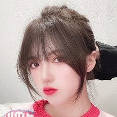 假瀏海 全真髮 - 空氣 齊瀏海 法式瀏海 女假髮 5款74ax6【溫蒂假髮屋】, 1個, 手織接縫-栗棕色