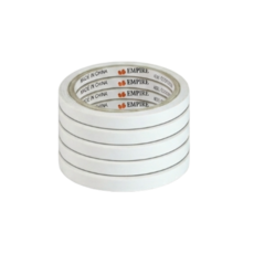 엠파이어 양면테이프 5MM 10M [초슬림 얇은 양면 테이프 슬림 대용량 공예용 부자재 선물 포장 재료], 5개, 반 투명