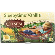 셀레스티얼 시즈닝스 허브 슬립타임 바닐라 티 Celestial Seasonings Tea Herb Slpytime Vanla, 20개입, 1개