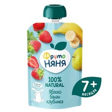 러시아 프루토냐냐 4개월 아기 사과퓌레, 1개, 90g