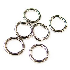 Bead 비즈부재료 누름볼 O링 구멍지프 랍스터고리 한세트, 실버 O링 (0.8x4-10g)