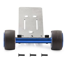 Traxxas Mini Maxx迷你小X遙控車改裝配件 不鏽鋼擡頭輪W207 臺灣熱銷, 藍色, 1個