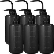 에팍 6개 500ml 타투 워시 보틀 워터 스퀴트 보틀 랩 스퀴즈 보틀 래쉬 보틀 스퀴저 안전 린스 보틀 속눈썹 연장 타투 용품 청소 다육질 블랙