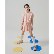 요가피기 YP90222 사이드 라인 스커트 코랄쉐도우