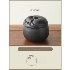 반려동물 유골함 강아지 추모 반려견 나무관 제사 기념품, 1개, 기본 색상