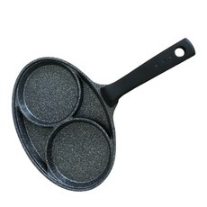 QUEEN SENSE 韓國製大理石重力鑄造兩孔煎蛋鍋 鬆餅煎鍋, 1個