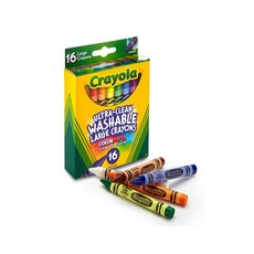 업위드 크레욜라 굵은 수성크레용 16색 울트라클린 크래용 아기첫크레용