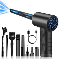 渦輪風扇便攜式吹塵器手提式多功能車載吸塵器無線電動, 一个, C18+3刷