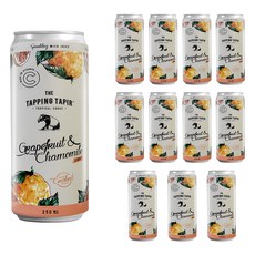 TAPPING TAPIR Light Sparkling碳酸飲料 葡萄柚&洋甘菊, 12個, 250ml