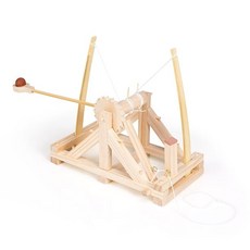 Fat Brain Toys 레오나르도 다 빈치 투석기 나무 공학 키트 10대용