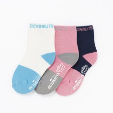 옥토넛 소프트 기모 아동 단목 양말 3족세트 미끄럼방지 2호 3세 4세 3호 5세 6세